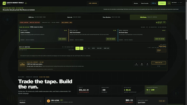 Screenshot of Crypto Market Rivals