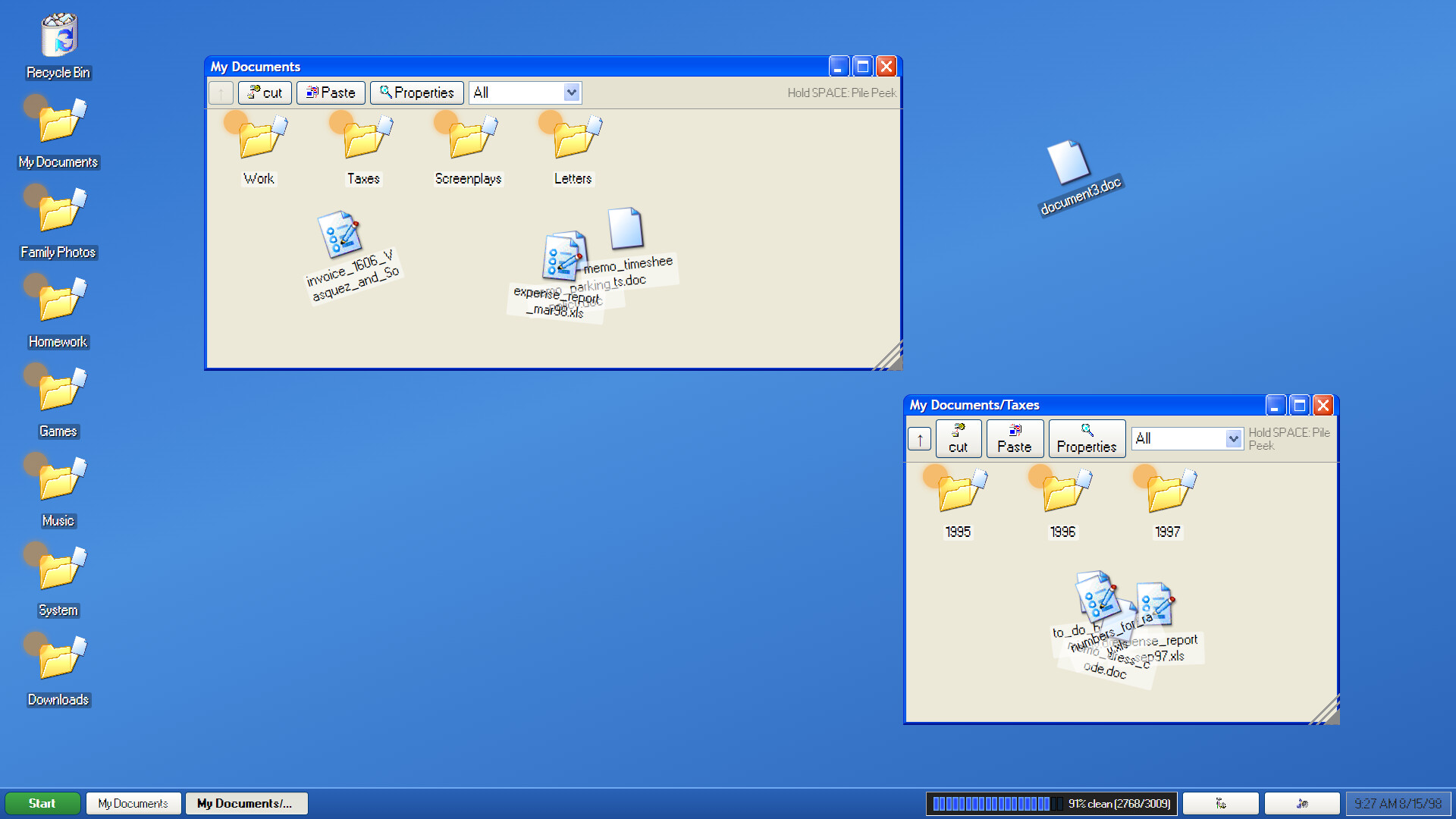 DESKTOP CLEANER 98 screenshot 3