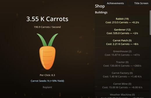 Carrot Clicker screenshot 1