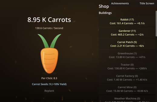 Carrot Clicker 스크린샷 2