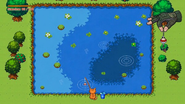Fishing Cat - An Incremental Fishing Game 스크린샷 1