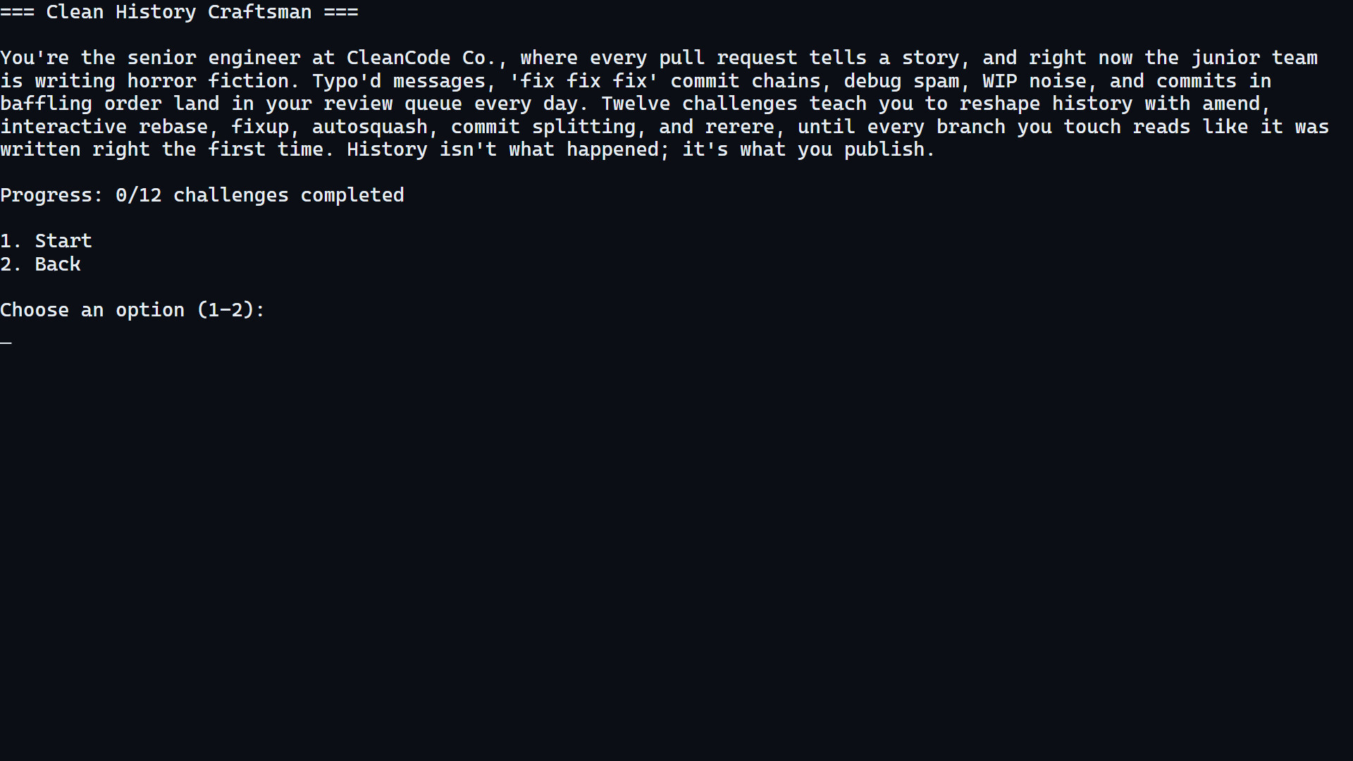 git gud - Clean History Craftsman