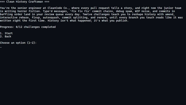 git gud - Clean History Craftsman screenshot 1