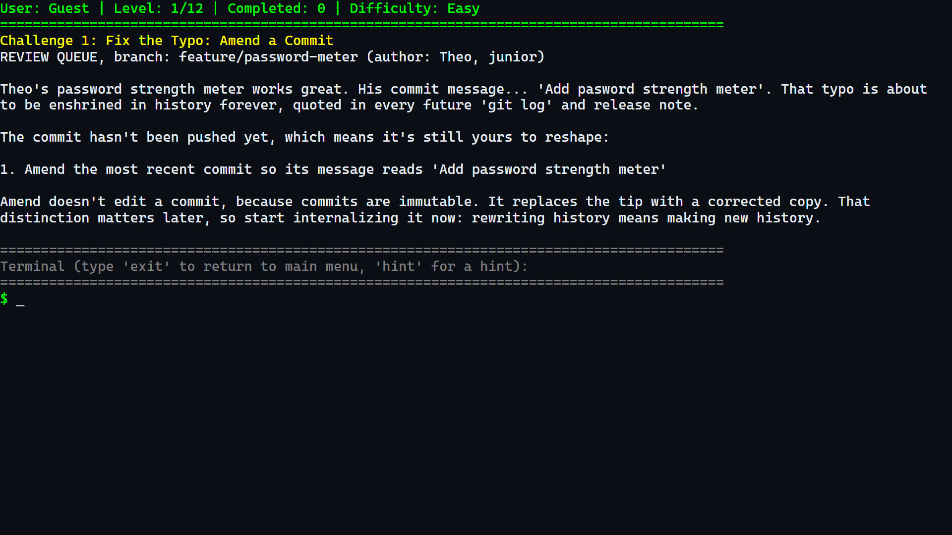 git gud - Clean History Craftsman