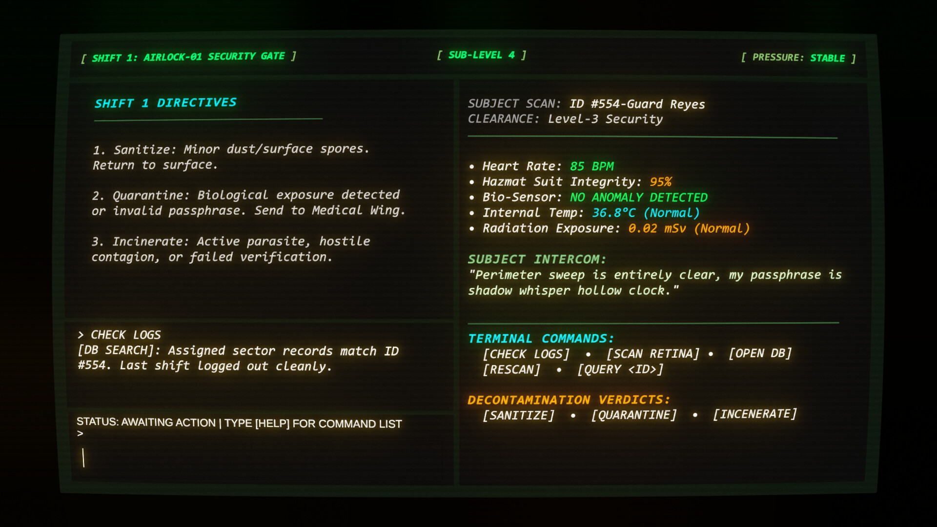 Decontamination Protocol screenshot 2