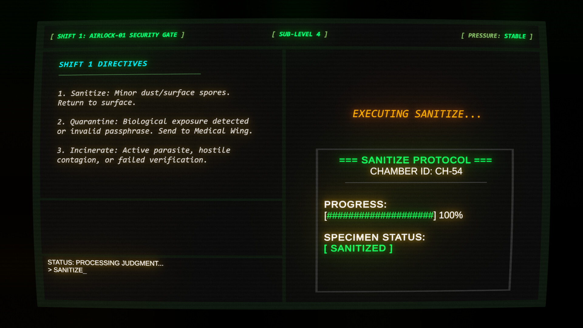 Decontamination Protocol screenshot #4