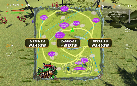 Jungle Cars Trip Multiplayer 스크린샷 2