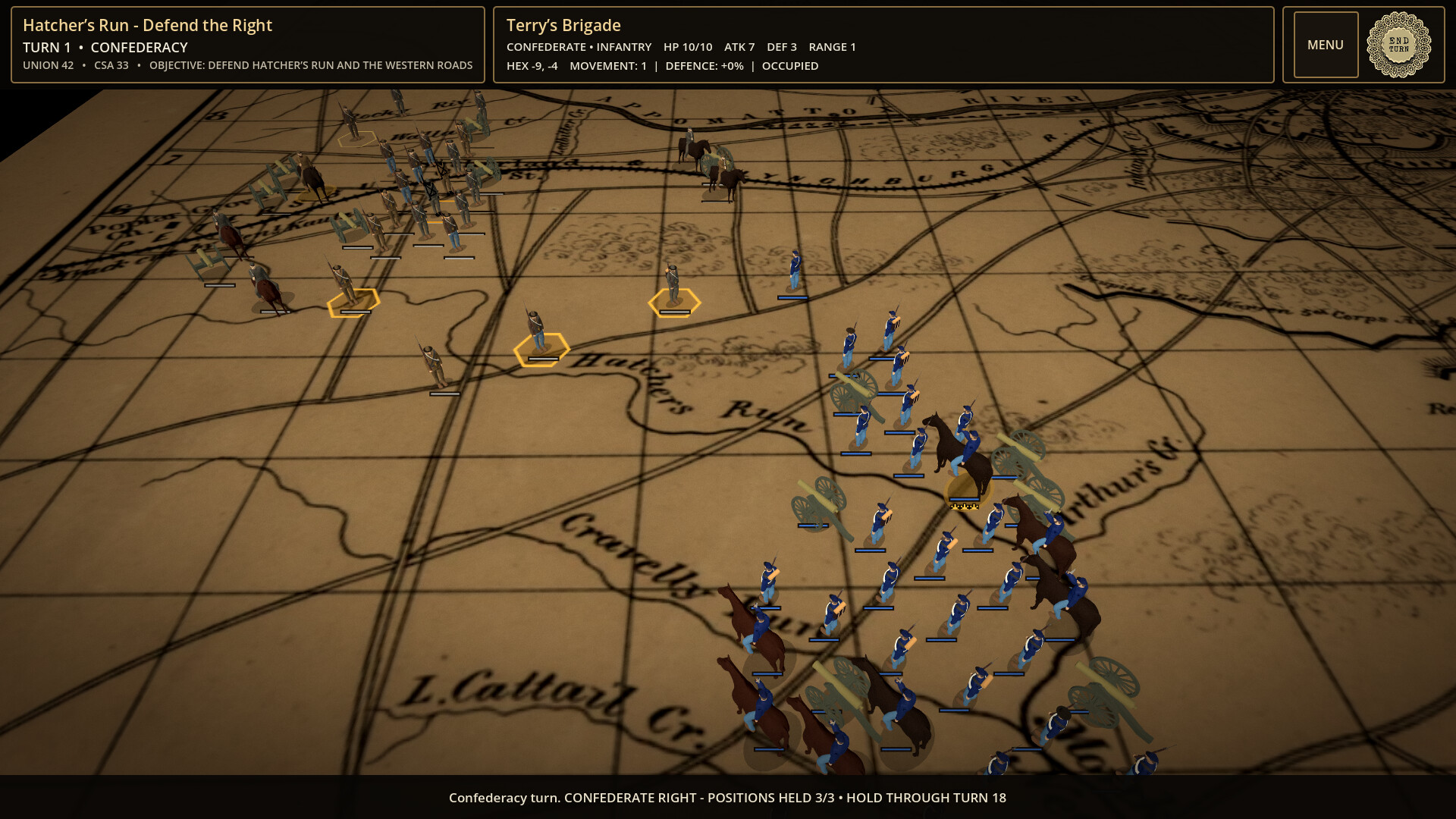 Civil War: Battle of Petersburg - Confederate Grand Campaign 스크린샷 5