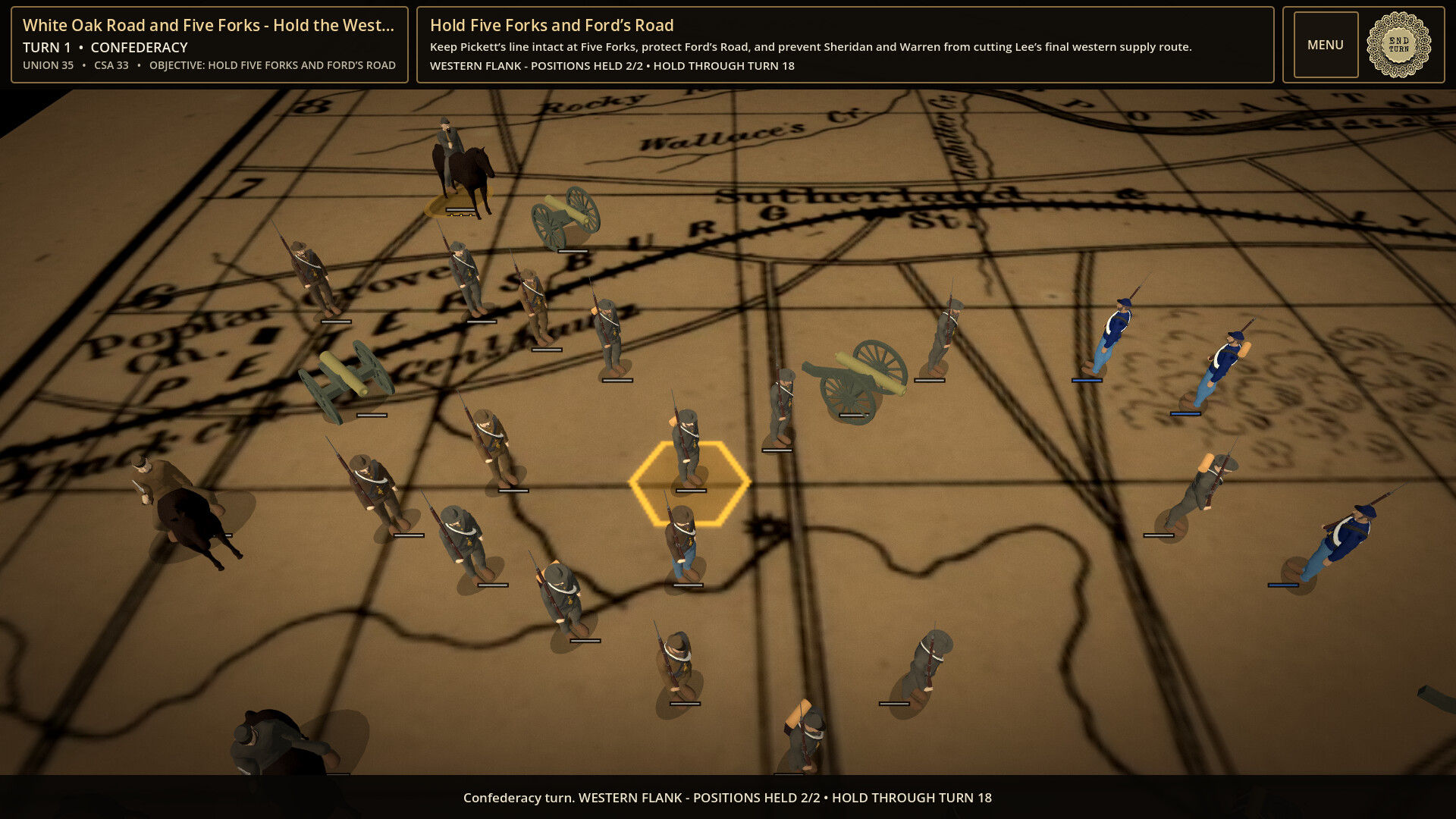 Civil War: Battle of Petersburg - Confederate Grand Campaign 스크린샷 4