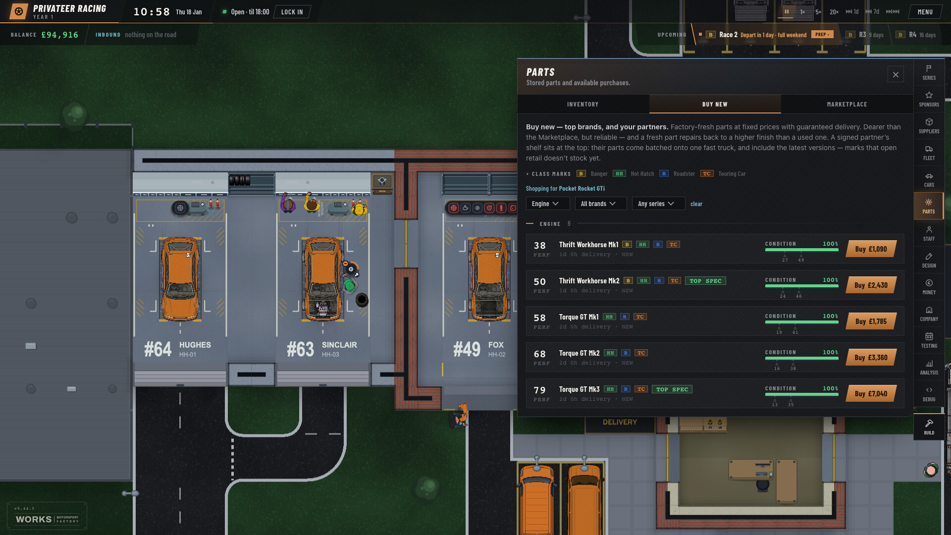 WORKS: Motorsport Factory screenshot #17