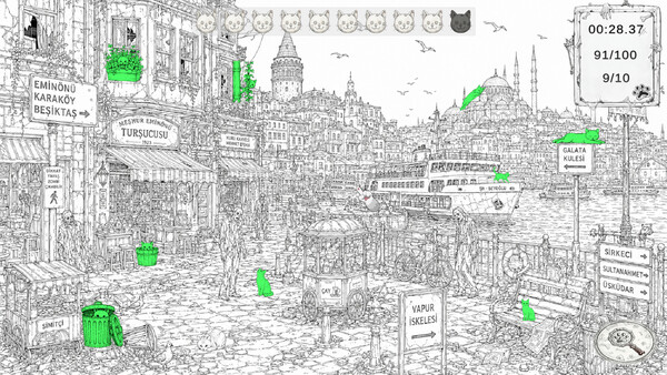 Zombie Mystery: 100 Hidden Cats 스크린샷 2