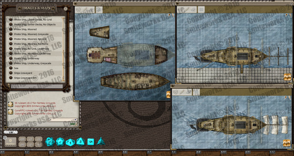 Fantasy Grounds - Fantastic Maps: Pirates!