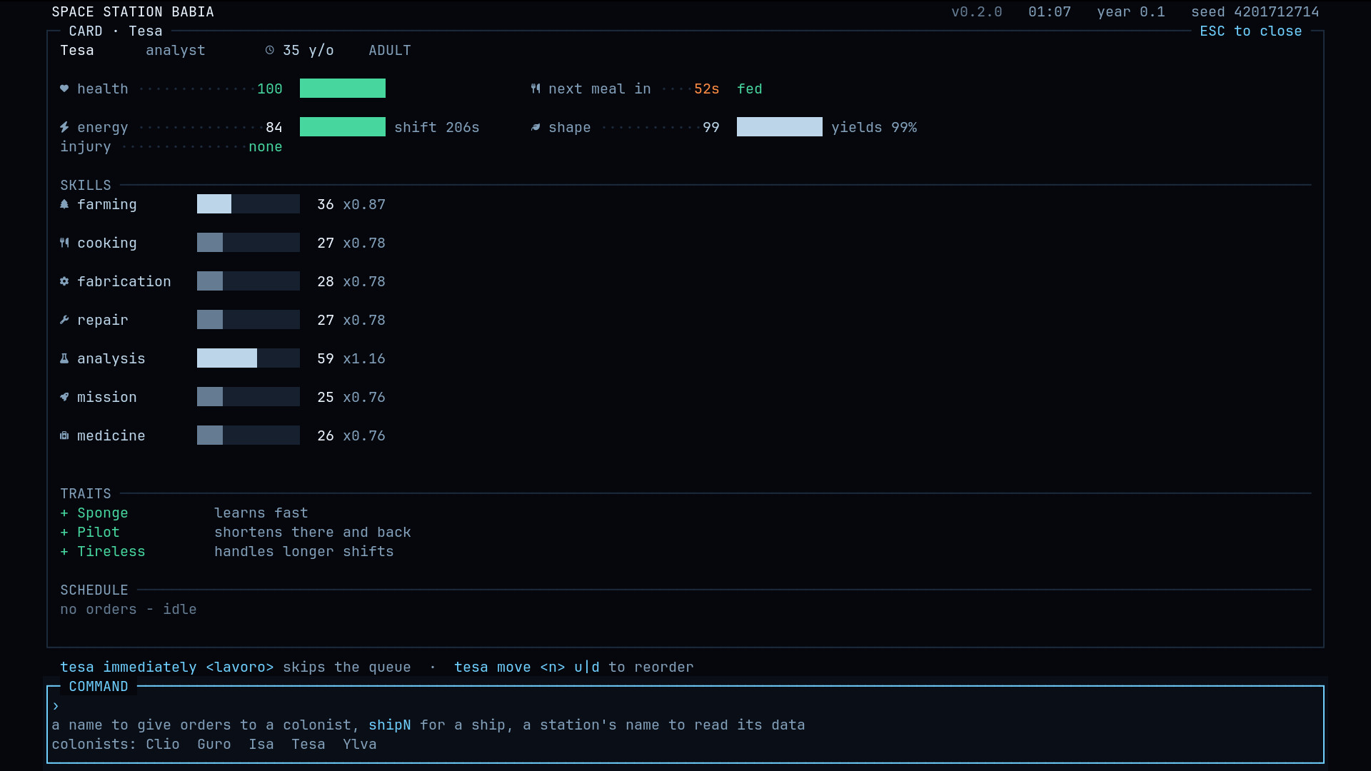 CLI: Colony Line Interface screenshot 2