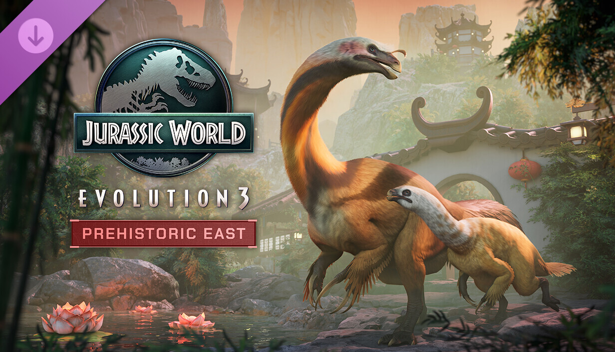 Jurassic World Evolution 3: Prehistoric East cover art