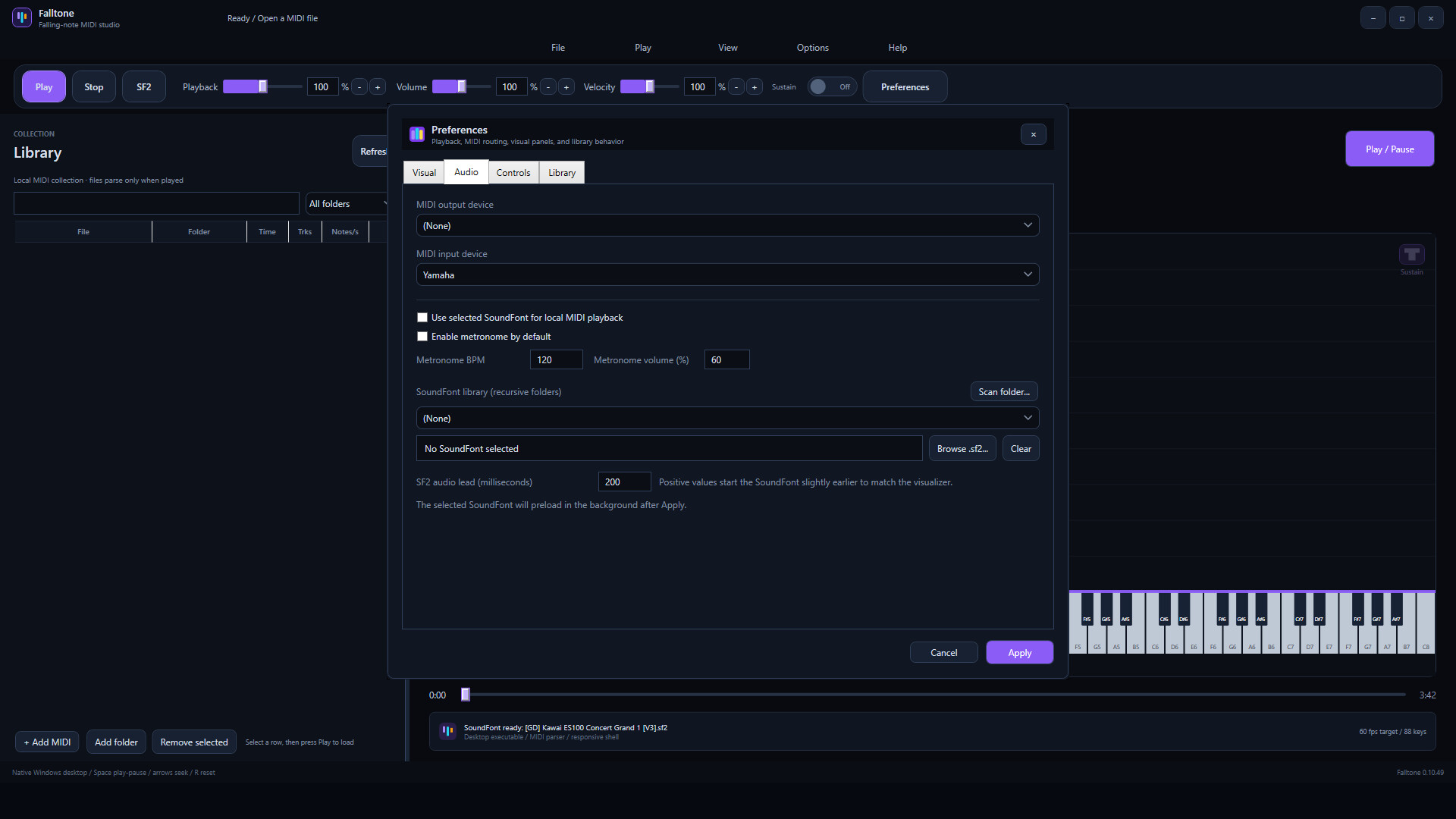 Falltone screenshot