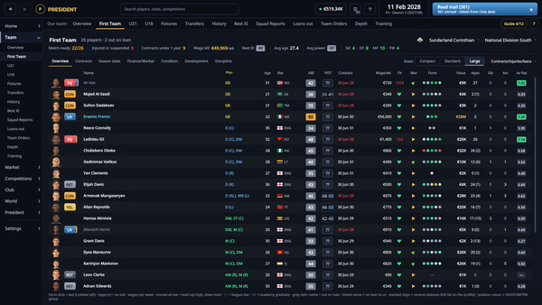 President FC: Football Club Owner screenshot 2