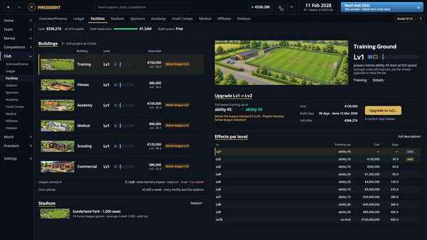 President FC: Football Club Owner screenshot 5