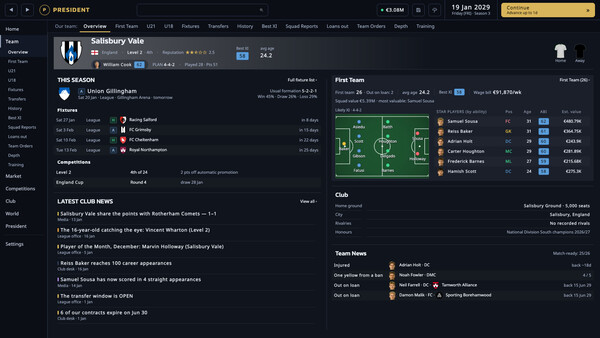 President FC: Football Club Owner screenshot 11