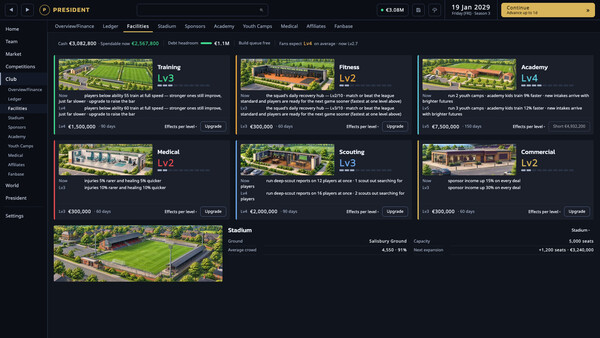 President FC: Football Club Owner screenshot 14