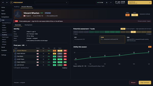 President FC: Football Club Owner screenshot 8