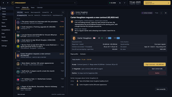 President FC: Football Club Owner screenshot 13