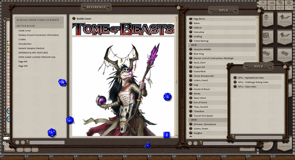 Fantasy Grounds - 5E: Tome of Beasts