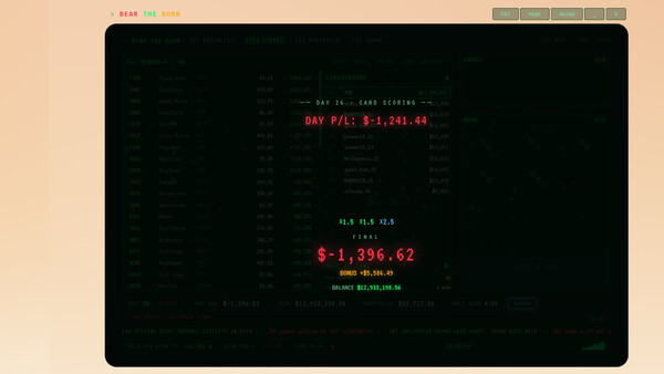 BEAR THE BURN: A Stock Market Deckbuilder 스크린샷 3