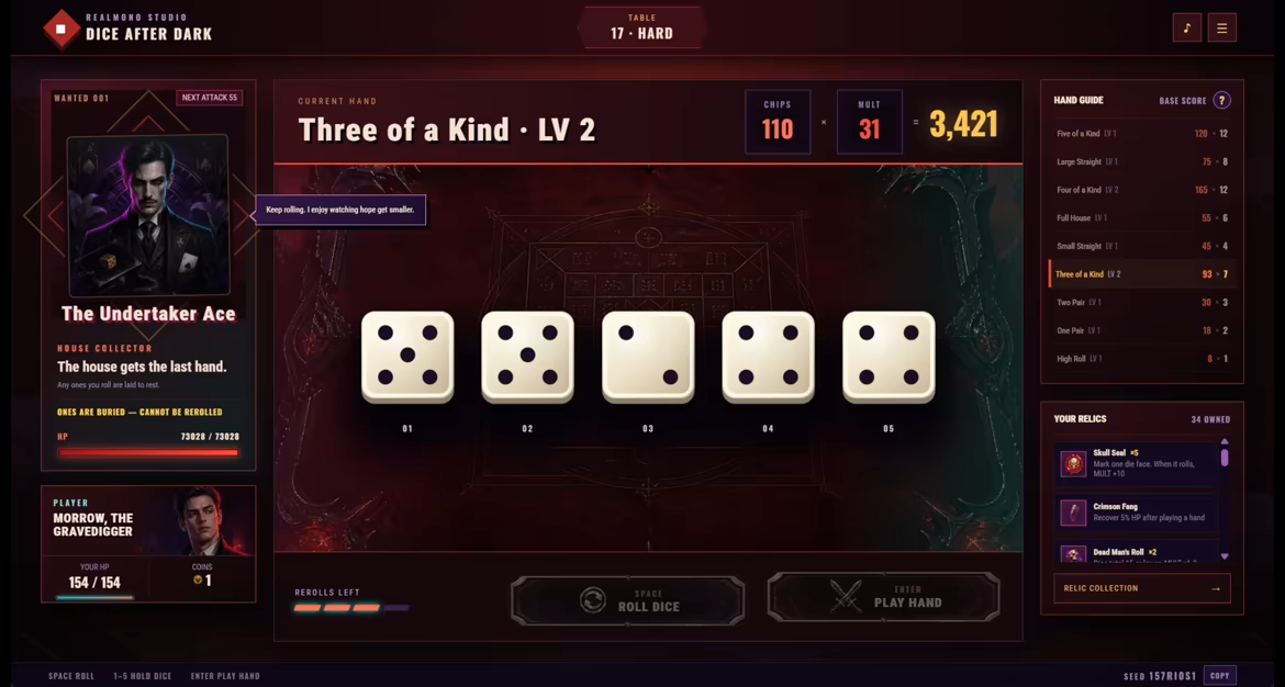 Dice After Dark video 2