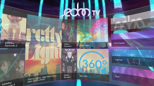 Screenshot z EDMtv VR Screenshot z EDMtv VR