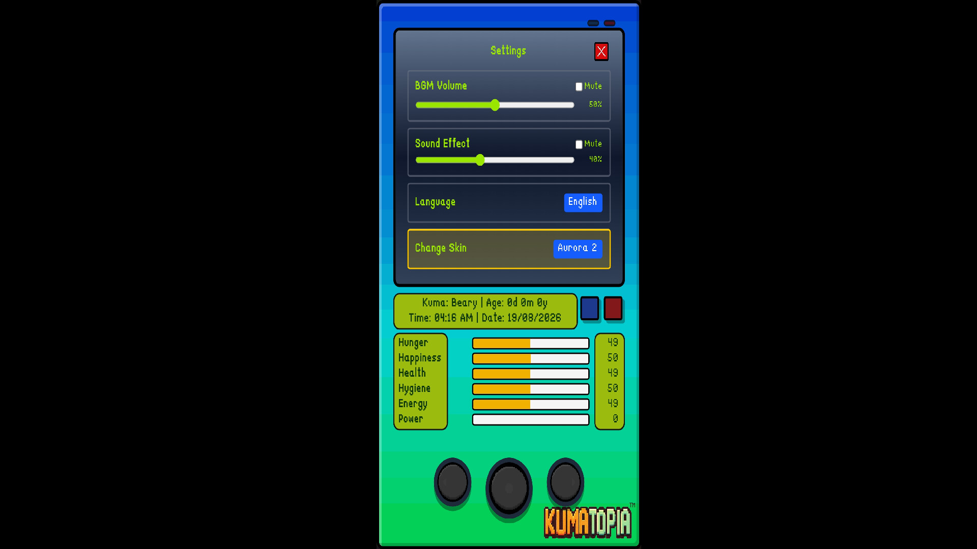 Kumatopia: Starry Sky Skin Packのスクリーンショット 1