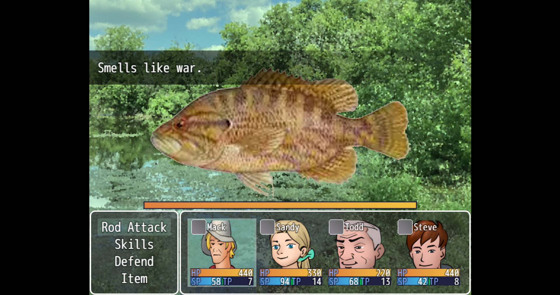 Deep Trouble: A Fishing RPGのスクリーンショット 1