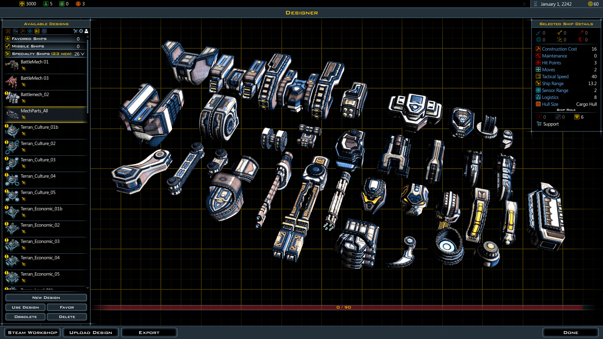 Galactic Civilizations III - Mech Parts Kit DLC Featured Screenshot #1