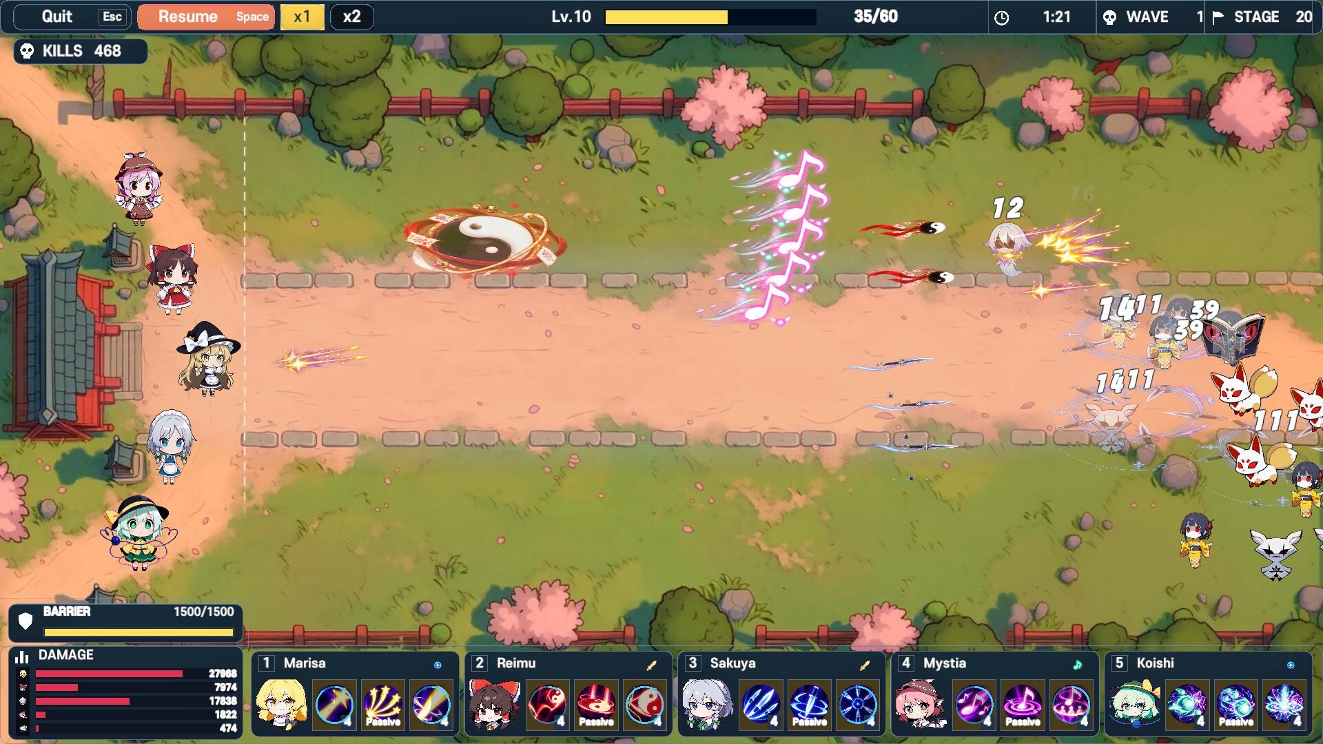 Touhou Gensokyo Defense screenshot #3