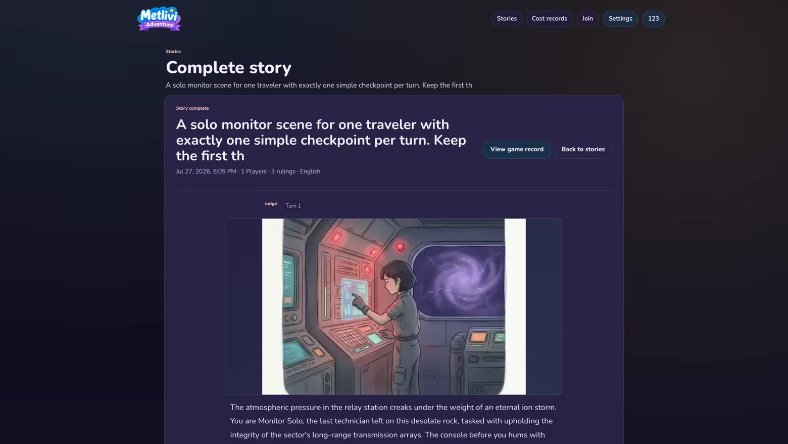 Иллюстрация из описания игры Metlivi Adventure