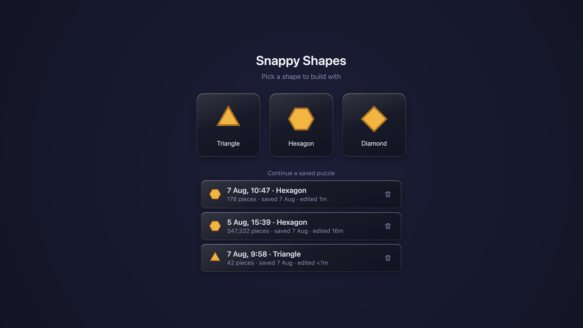 Snappy Shapes screenshot 1