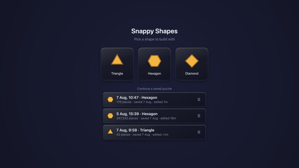 Snappy Shapes screenshot 1