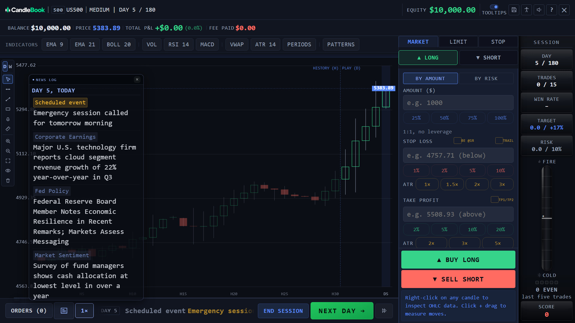 CandleBook: Trading Simulator screenshot #2
