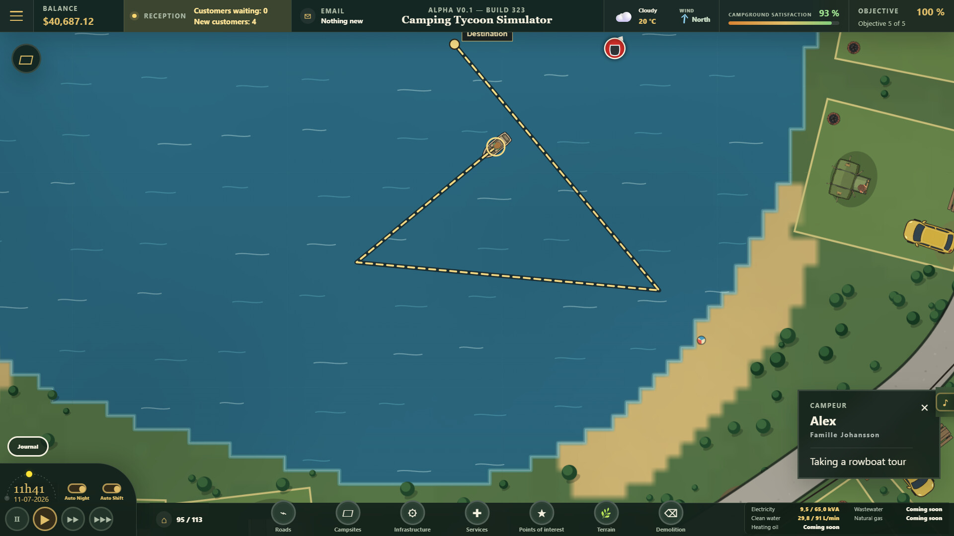 Camping Tycoon Simulatorのスクリーンショット 1