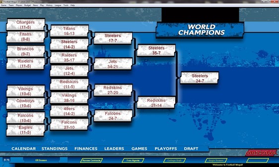Screenshot z Football Mogul 15