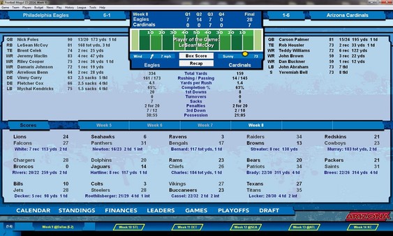 Screenshot z Football Mogul 15