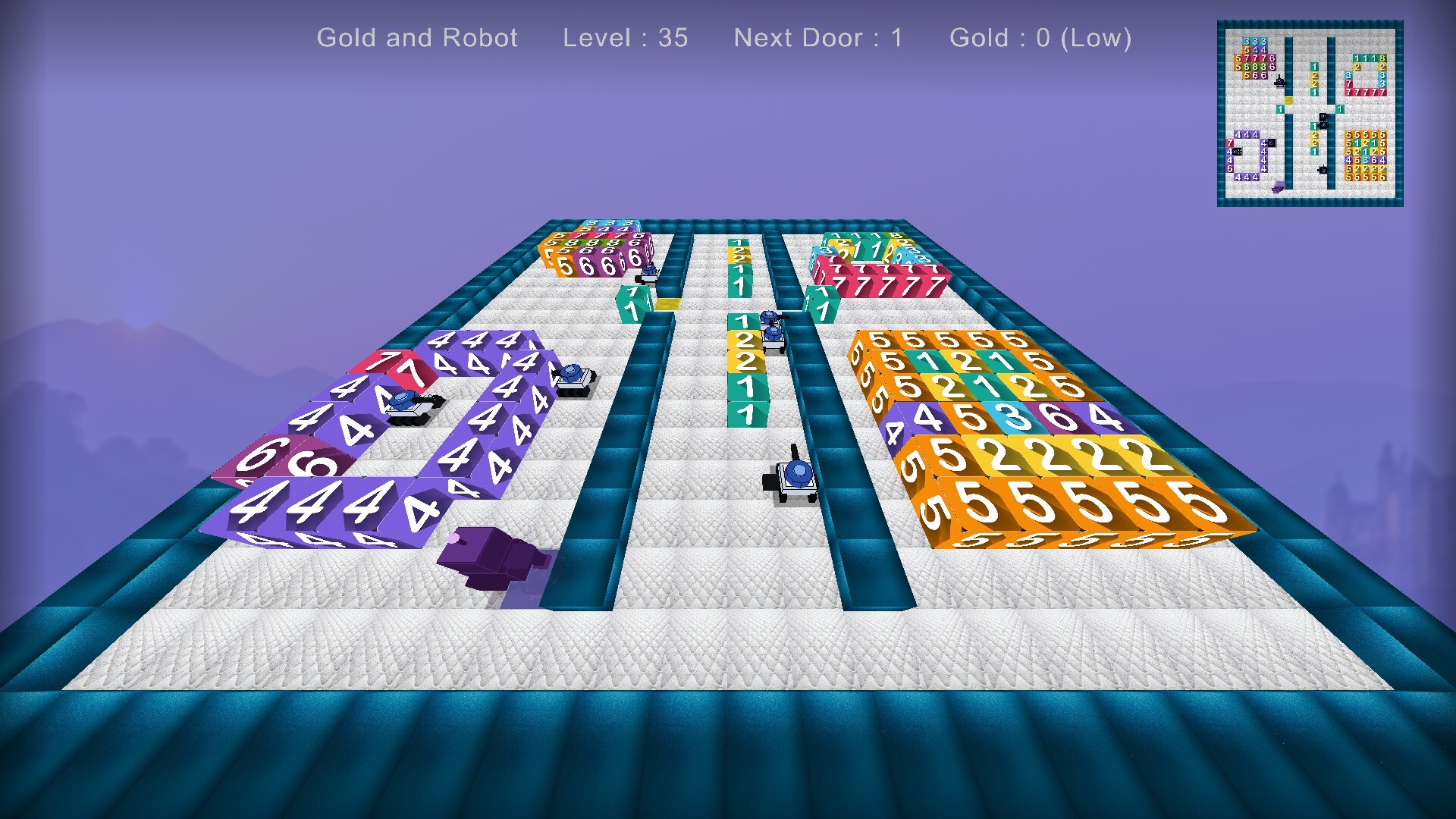 Gold and Robot