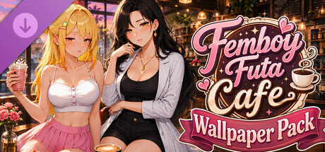 Poster Femboy Futa Cafe Wallpaper Pack