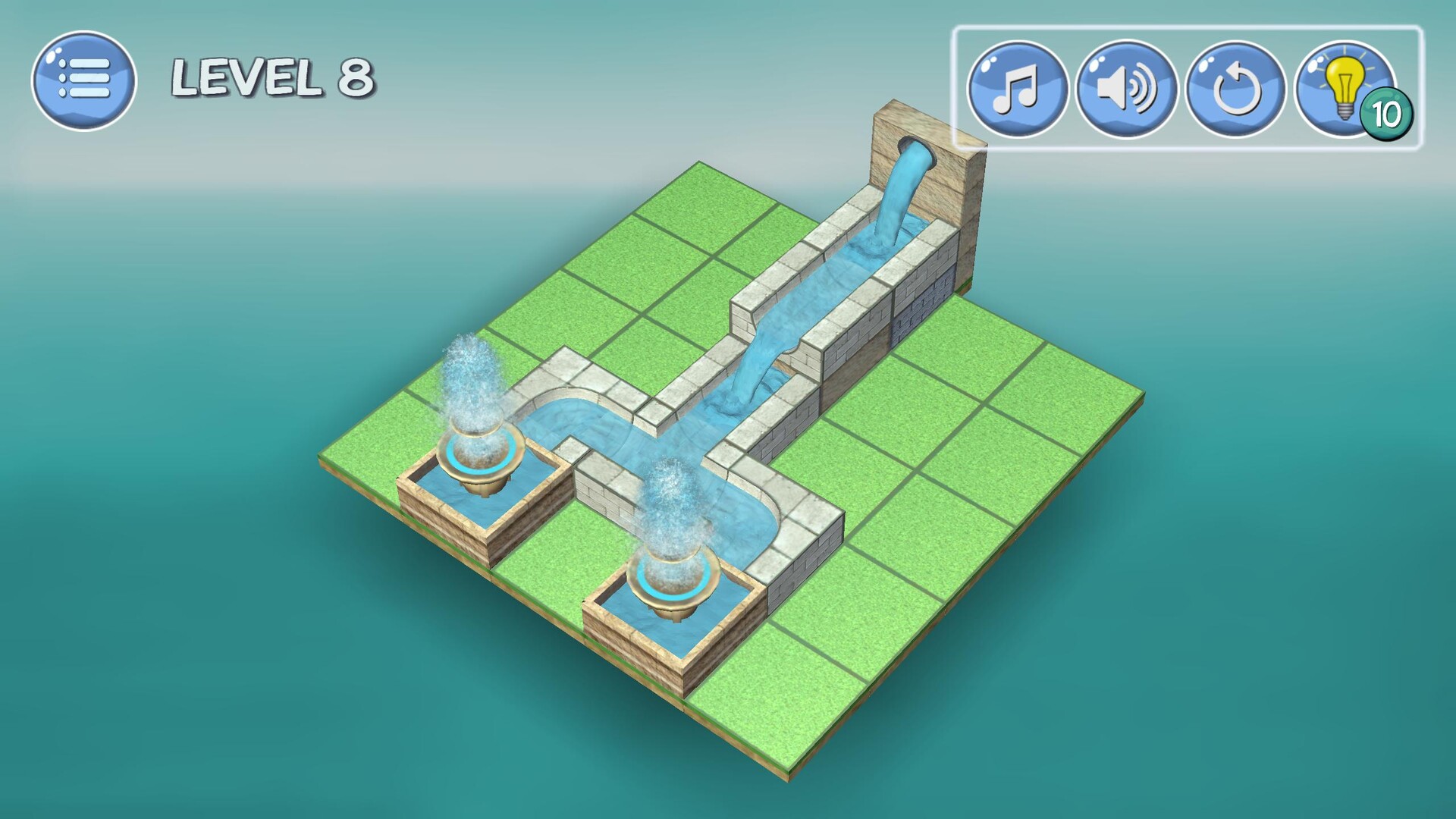 Flow Water 3D Puzzleのスクリーンショット 1