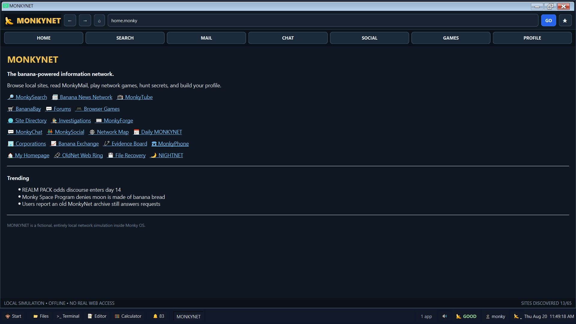 Monky OS screenshot 3