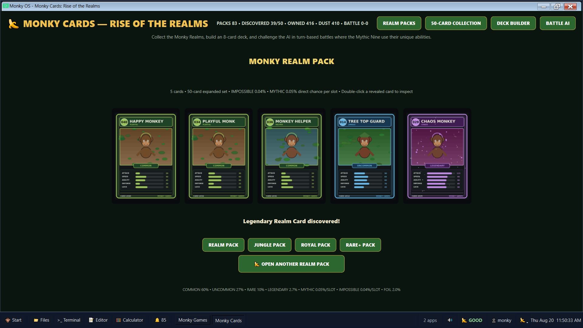 Monky OS screenshot 2
