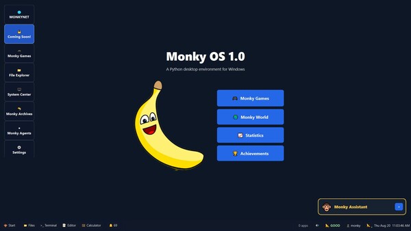 Monky OS screenshot 1