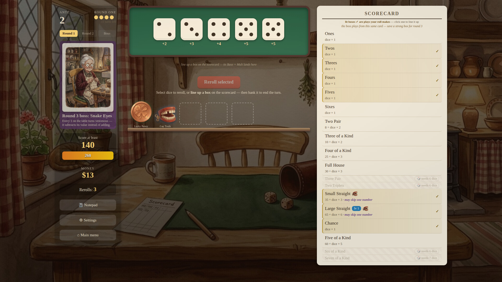 Tumble: A Cozy Dice Roguelite screenshot #5