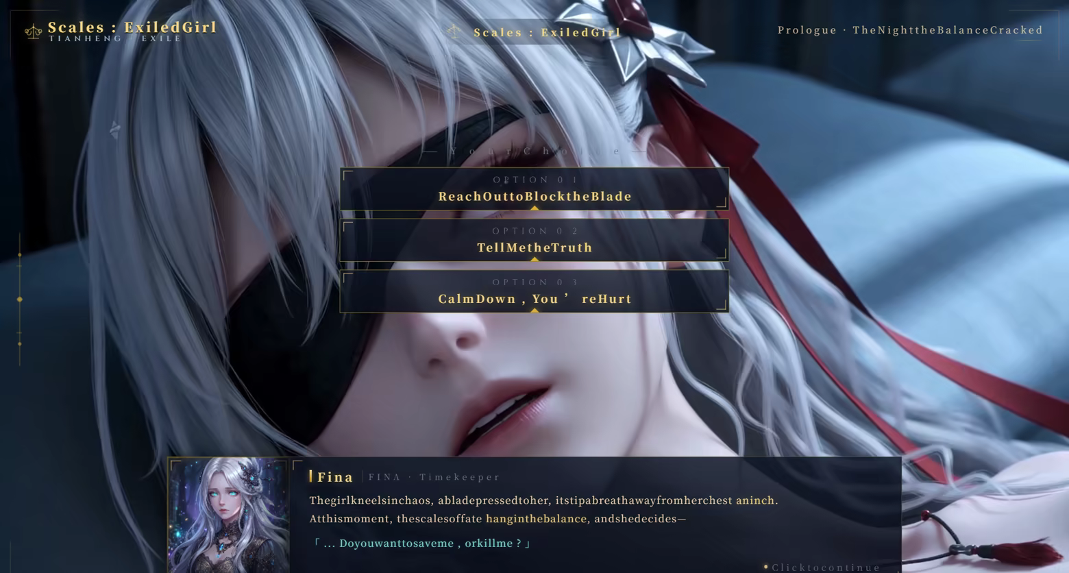 Иллюстрация из описания игры Scales: Exiled Girl