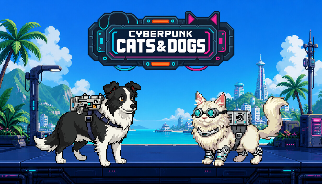 Cyberpunk Cats & Dogs cover art