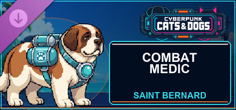 Cyberpunk Cats & Dogs - Combat Medic (Saint Bernard) Banner